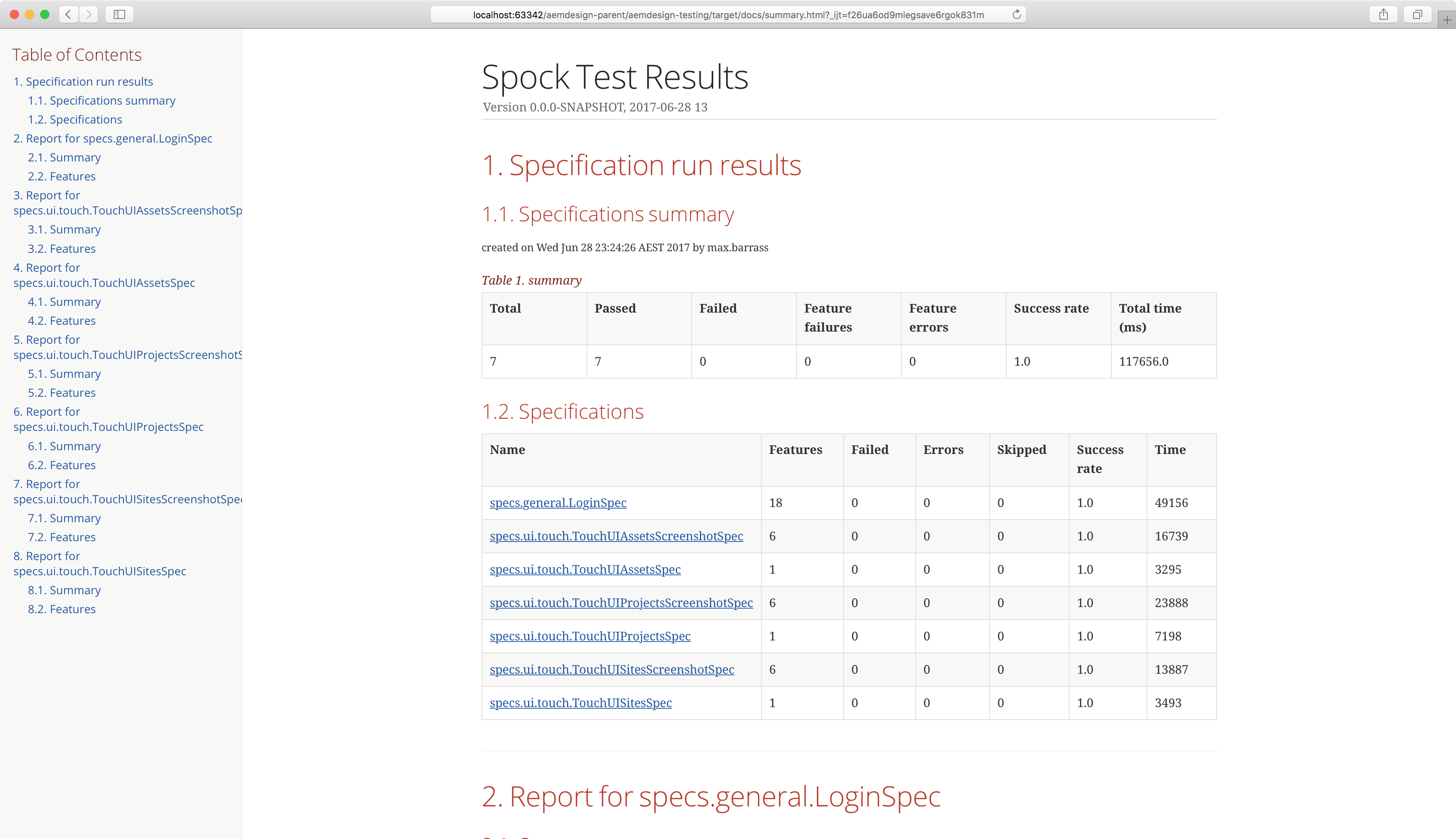 Automation Testing Report